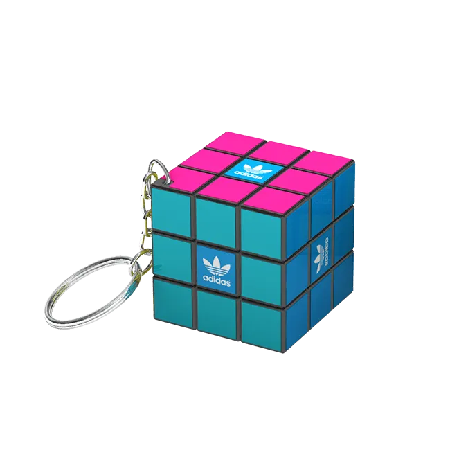 Rubik's porte-clés 34 mm 3x3 personnalisé adidas