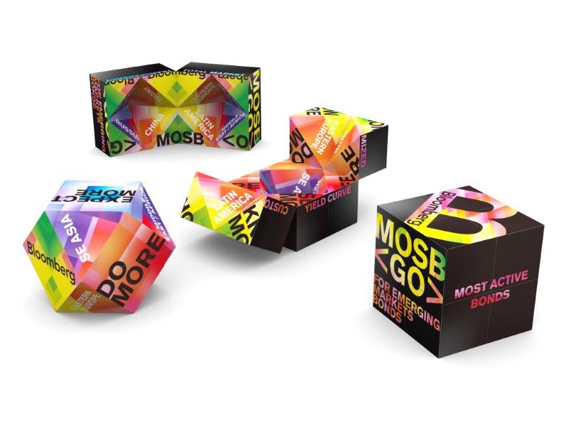 Magic Diamond personnalisé Bloomberg, mailing publicitaire 3D à facettes